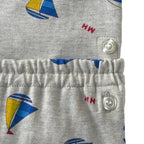 Marine Print Long-Sleeve Pajamas