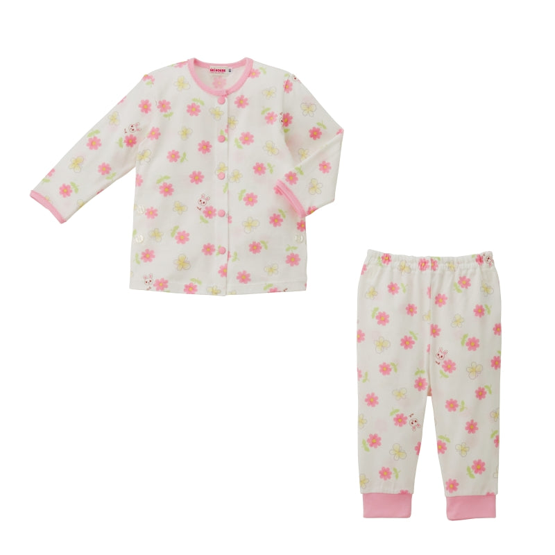 Bunny and Floral Long-Sleeve Pajamas