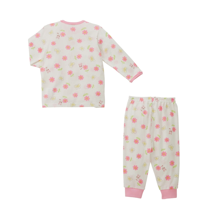 Bunny and Floral Long-Sleeve Pajamas