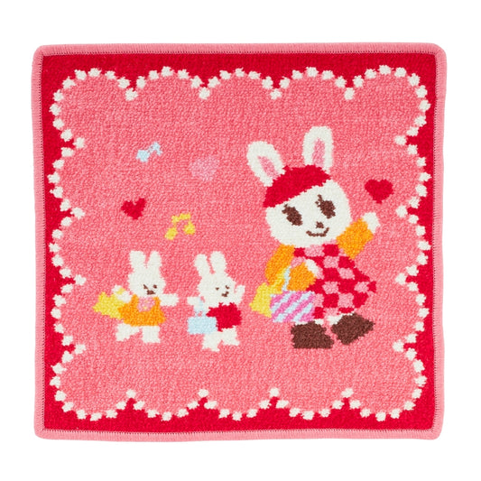 Chenille Hand Towel (starring Usako bunny and friends!)