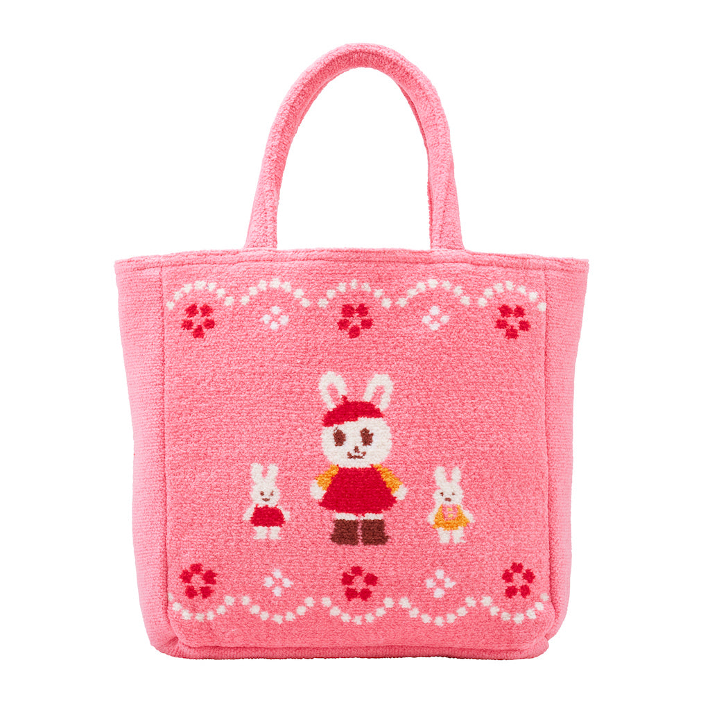 Usako Bunny Chenille Tote Bag