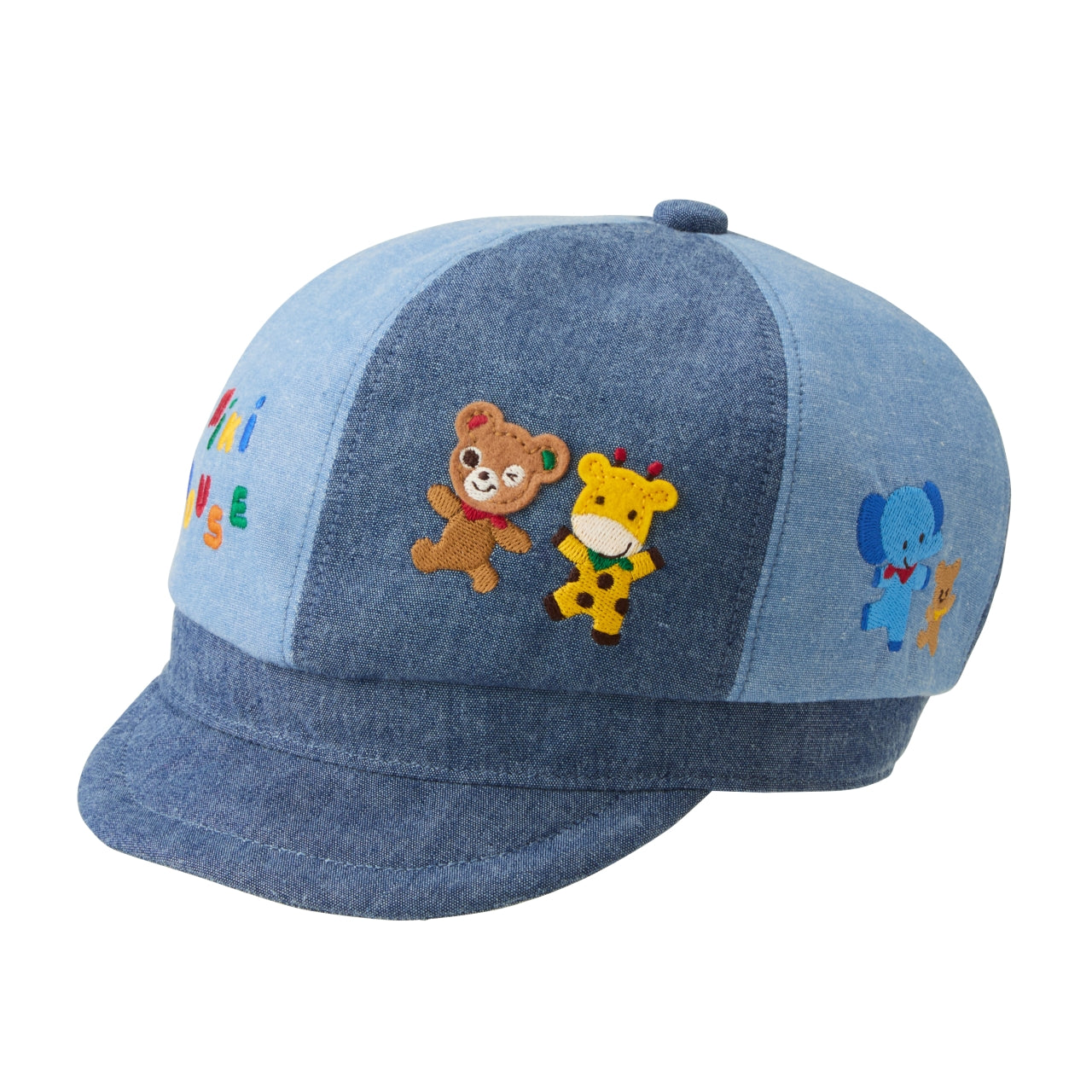 MIKI HOUSE Character Denim-Style Baby Cap