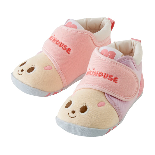Plush First Walker Shoes - Rosy Pink