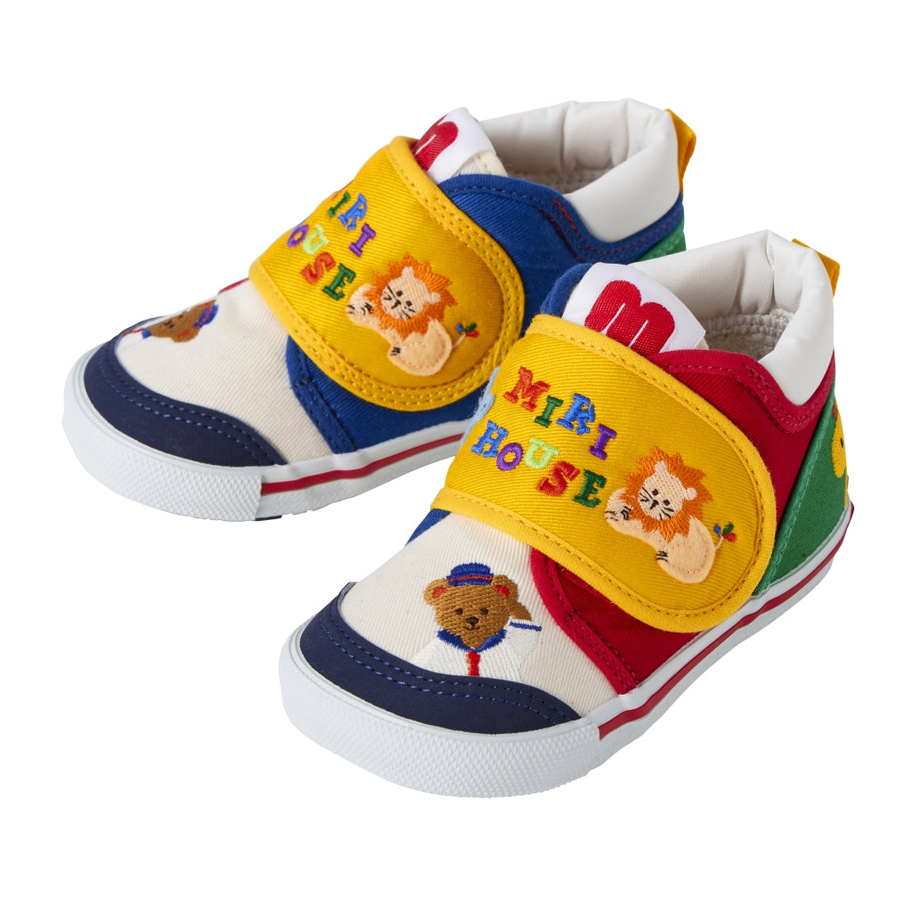 Classic MIKI HOUSE Bear Canvas Second Shoes