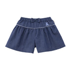 Silhouette Bear Embroidered Culottes