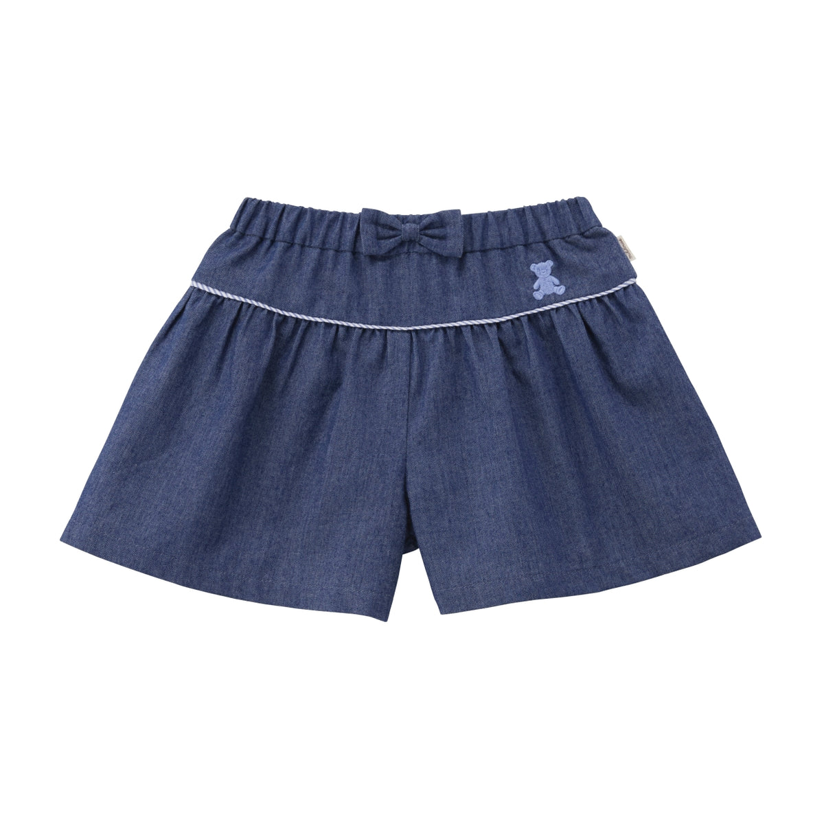 Silhouette Bear Embroidered Culottes