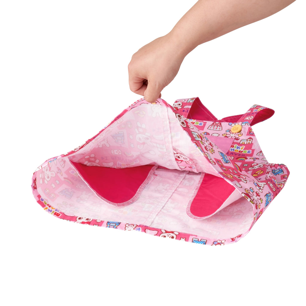 Jumper skirt with retro video game-style print