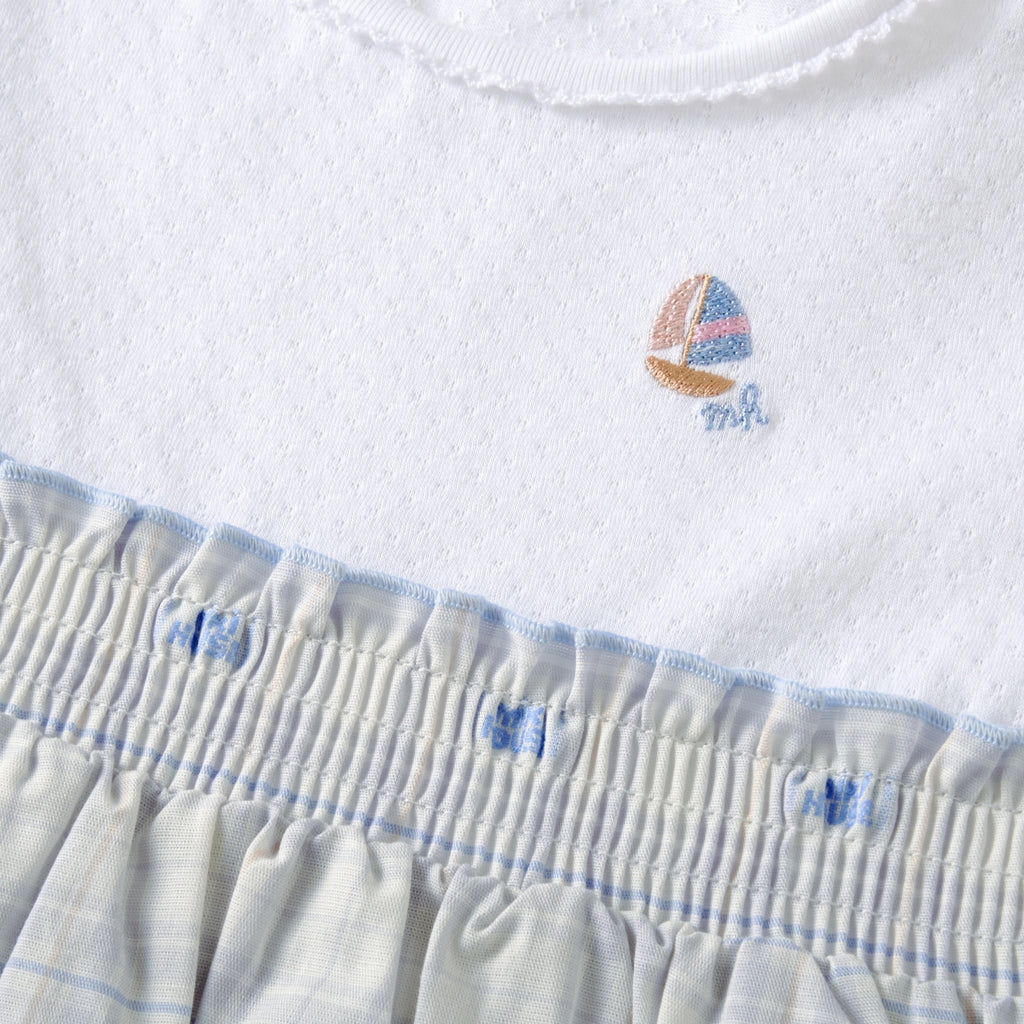 Plaid Cut Jacquard Docking Dress