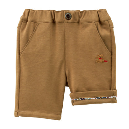 Flex Shorts with Stylish Check Pattern