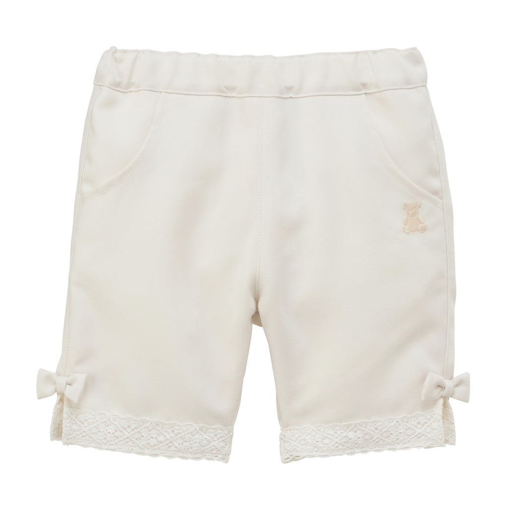Lace-Trimmed Bear Shorts