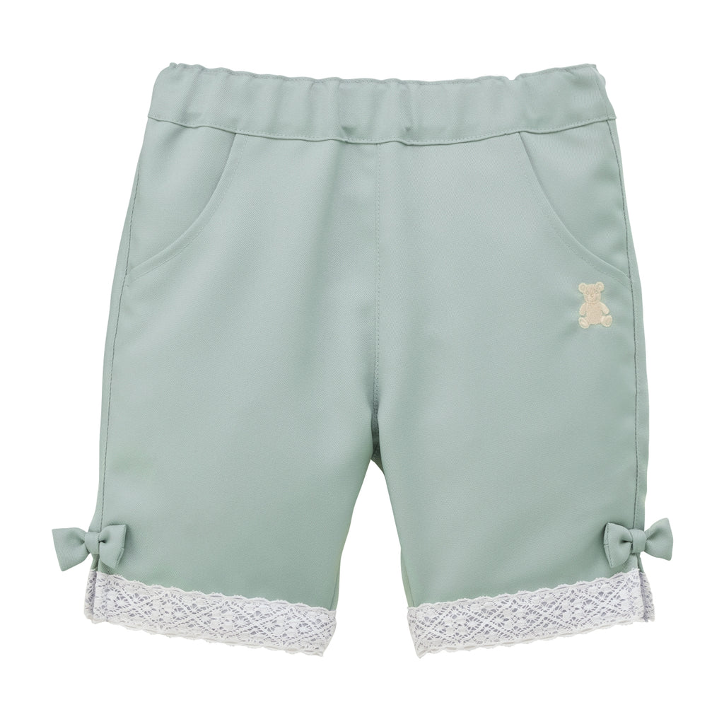Lace-Trimmed Bear Shorts