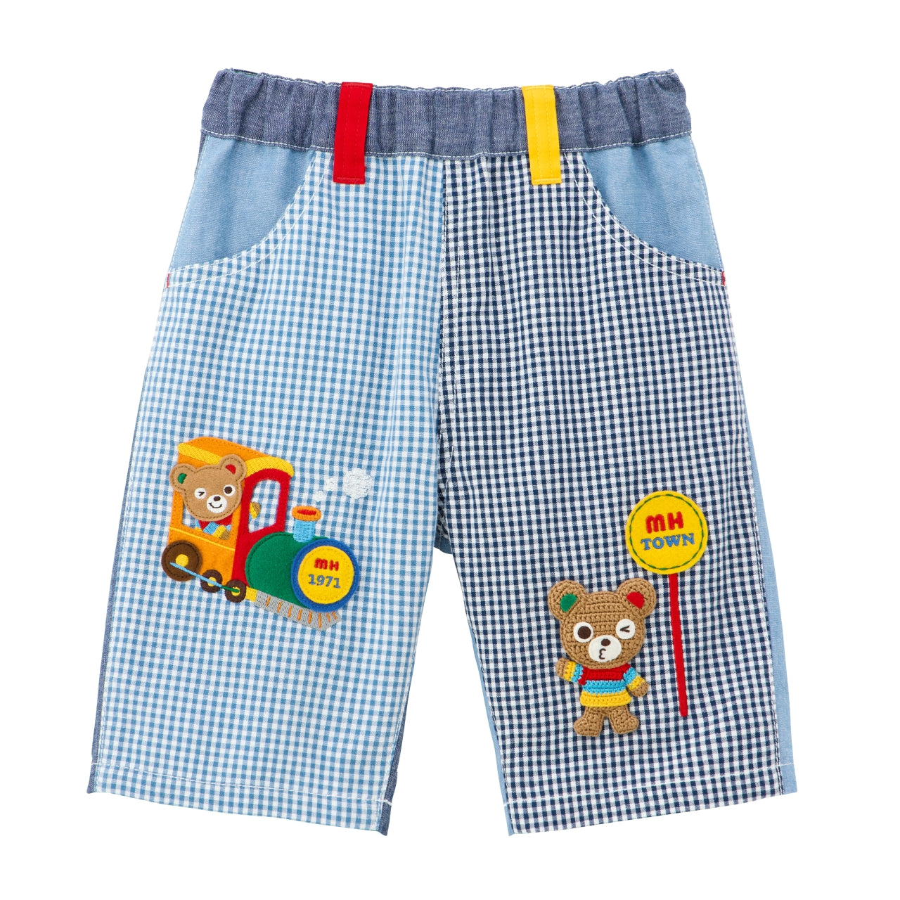 Choo-Choo Adventure Gingham Shorts