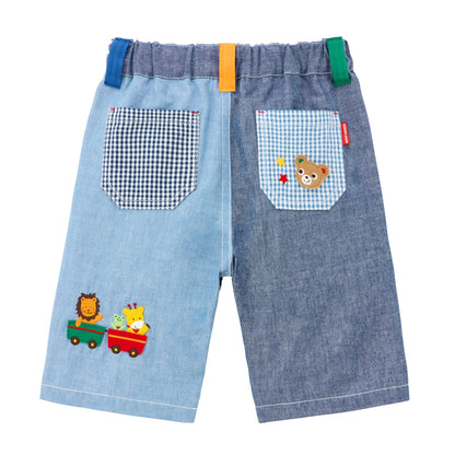 Choo-Choo Adventure Gingham Shorts