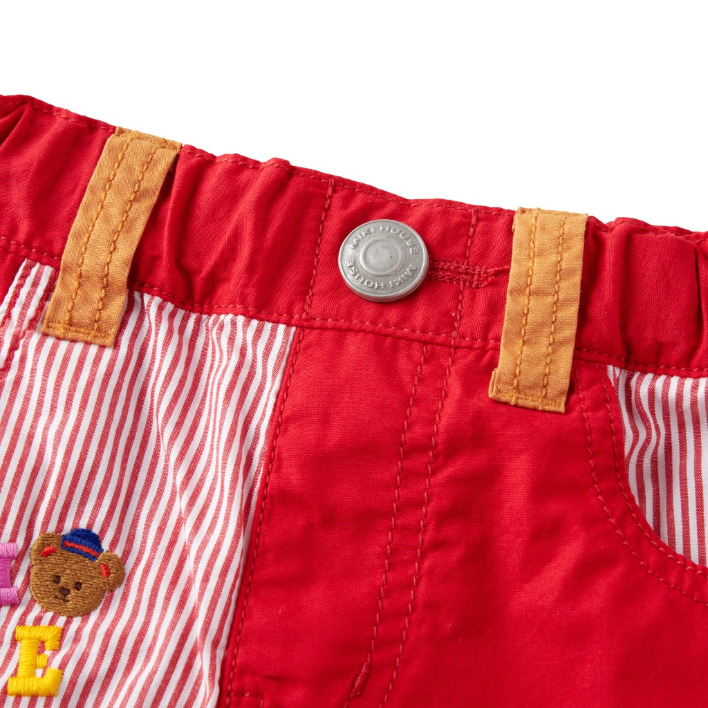 Sailor Bear Cotton Twill Capri Pants