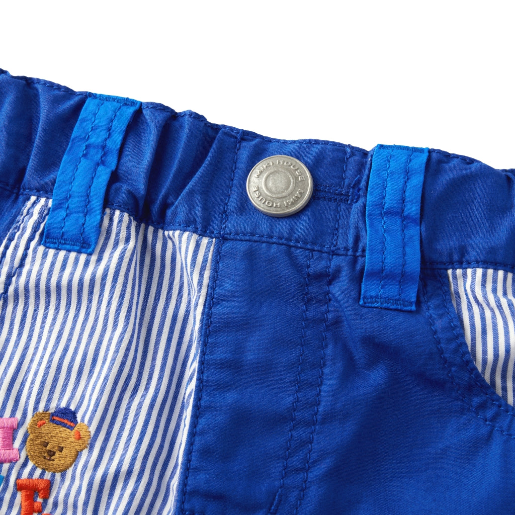 Sailor Bear Cotton Twill Capri Pants