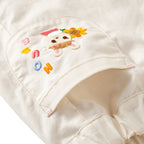 Usako Summer Garden Embroidered Shorts