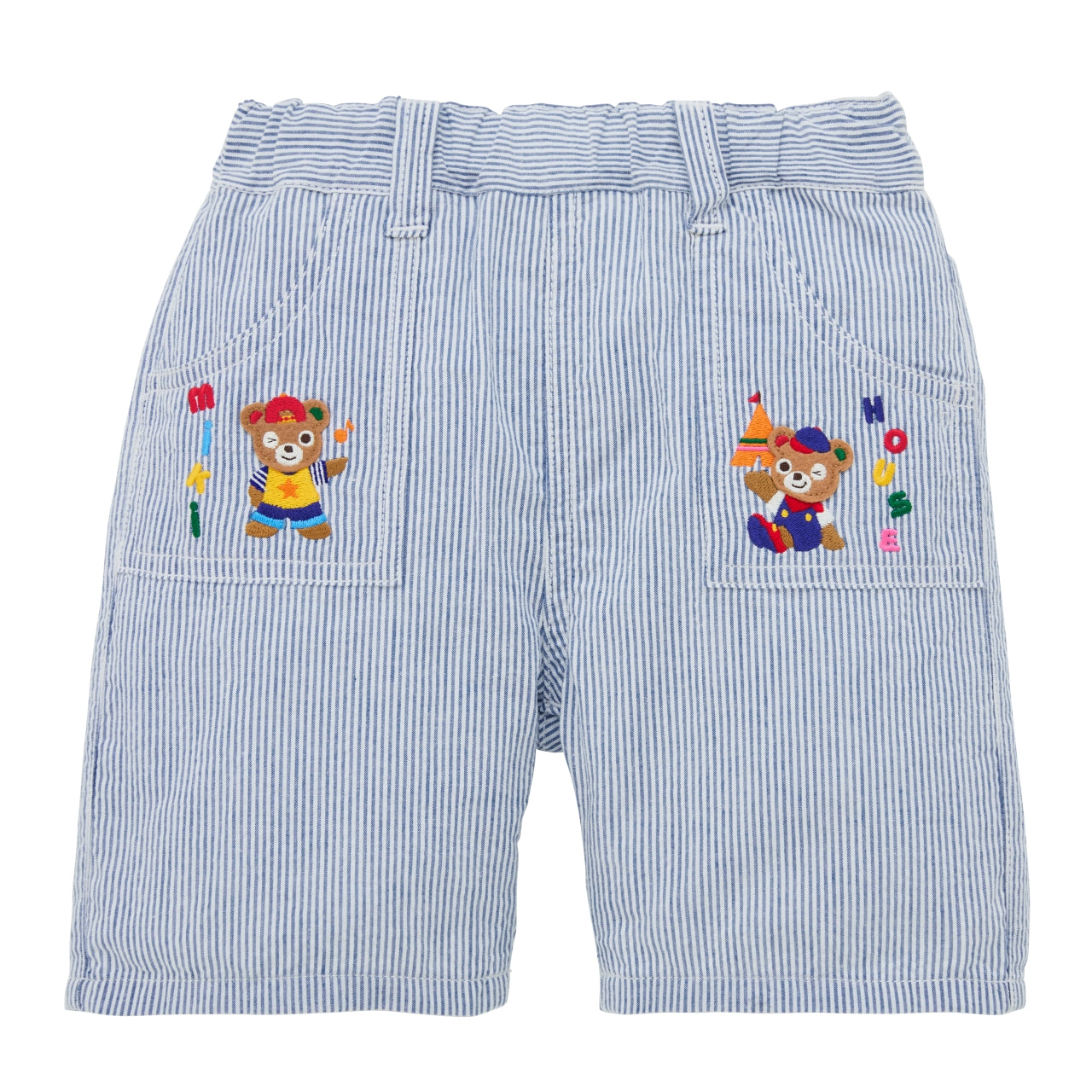 Classic Bear Vehicles Collection Embroidered 6-Length Pants