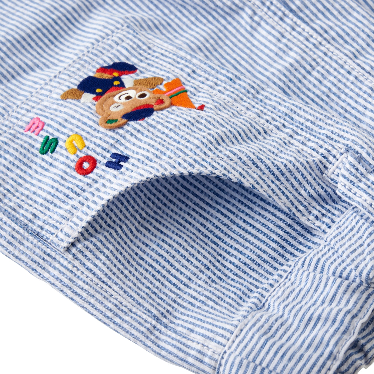 Classic Bear Vehicles Collection Embroidered 6-Length Pants