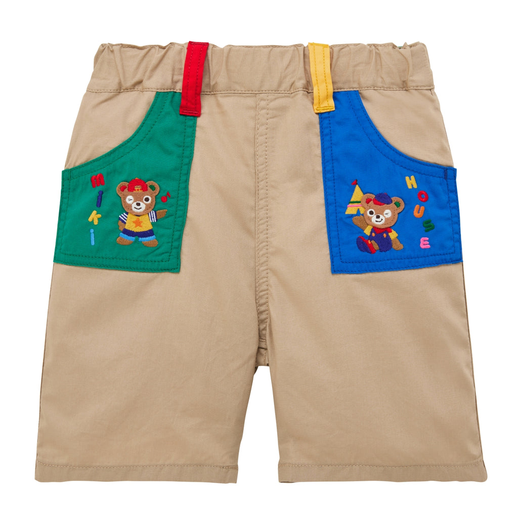 Classic Bear Vehicles Collection Embroidered 6-Length Pants