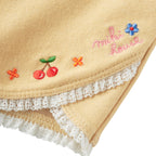 Floral Charm Stretch Shorts with Lace Trim