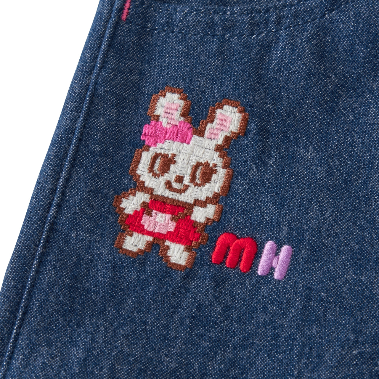 Usako Retro Game Denim-Style Trousers