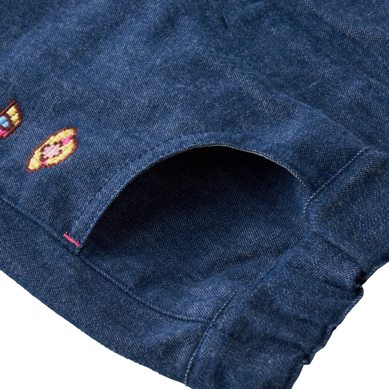 Usako Retro Game Denim-Style Trousers