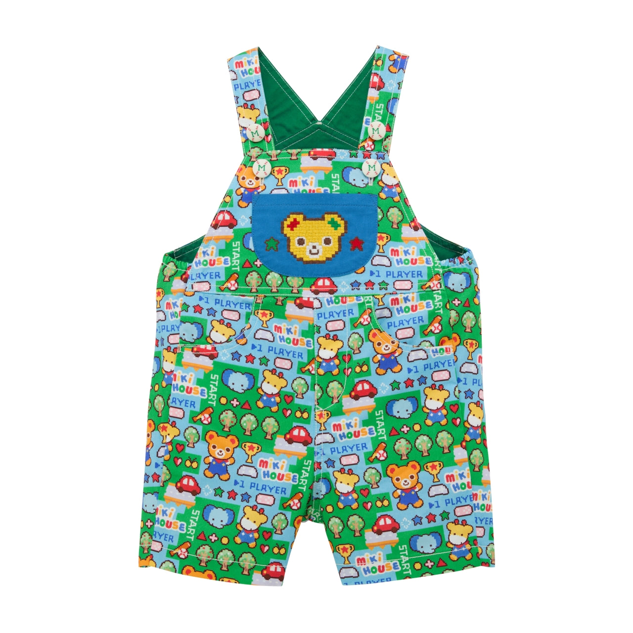 Jumper short with retro video game-style print