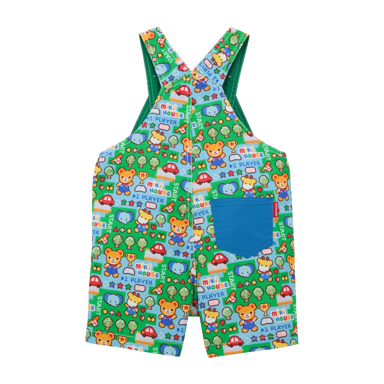 Jumper short with retro video game-style print