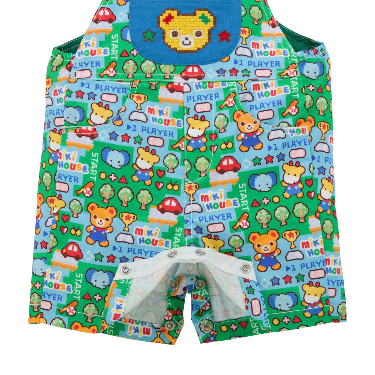 Jumper short with retro video game-style print