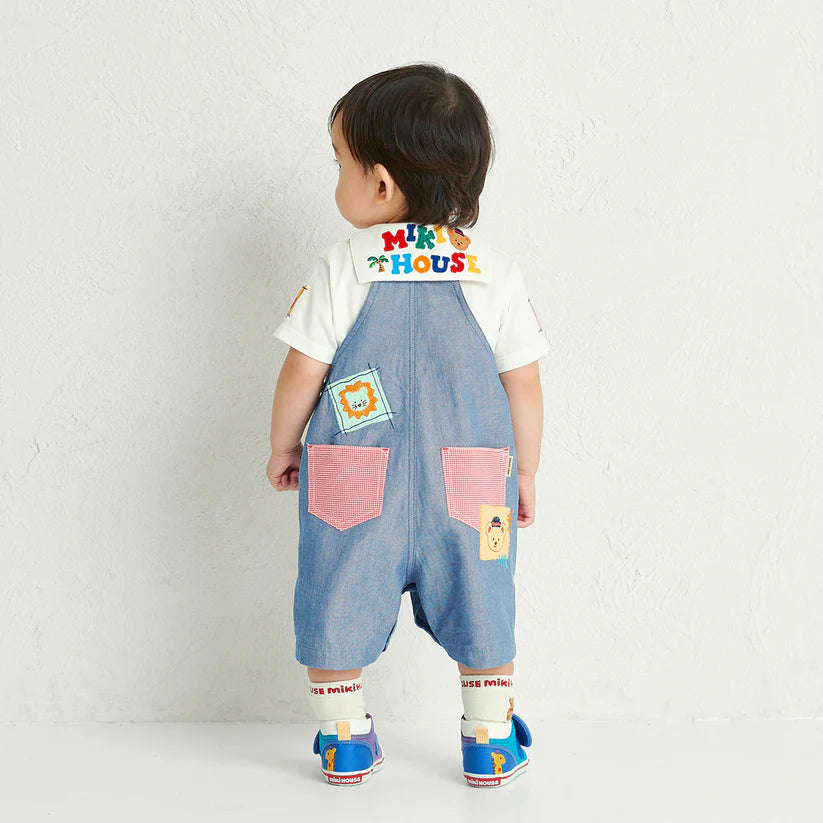 Classic MIKI HOUSE Bear Sailor Overalls