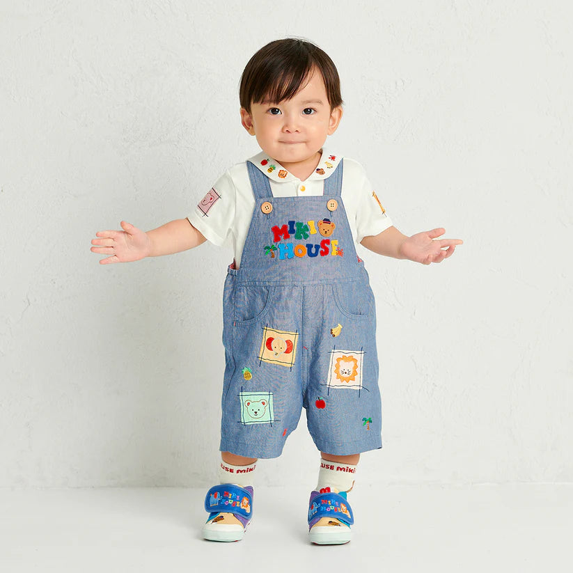 Classic MIKI HOUSE Bear Sailor Overalls