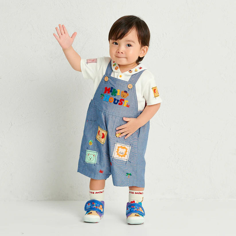 Classic MIKI HOUSE Bear Sailor Overalls