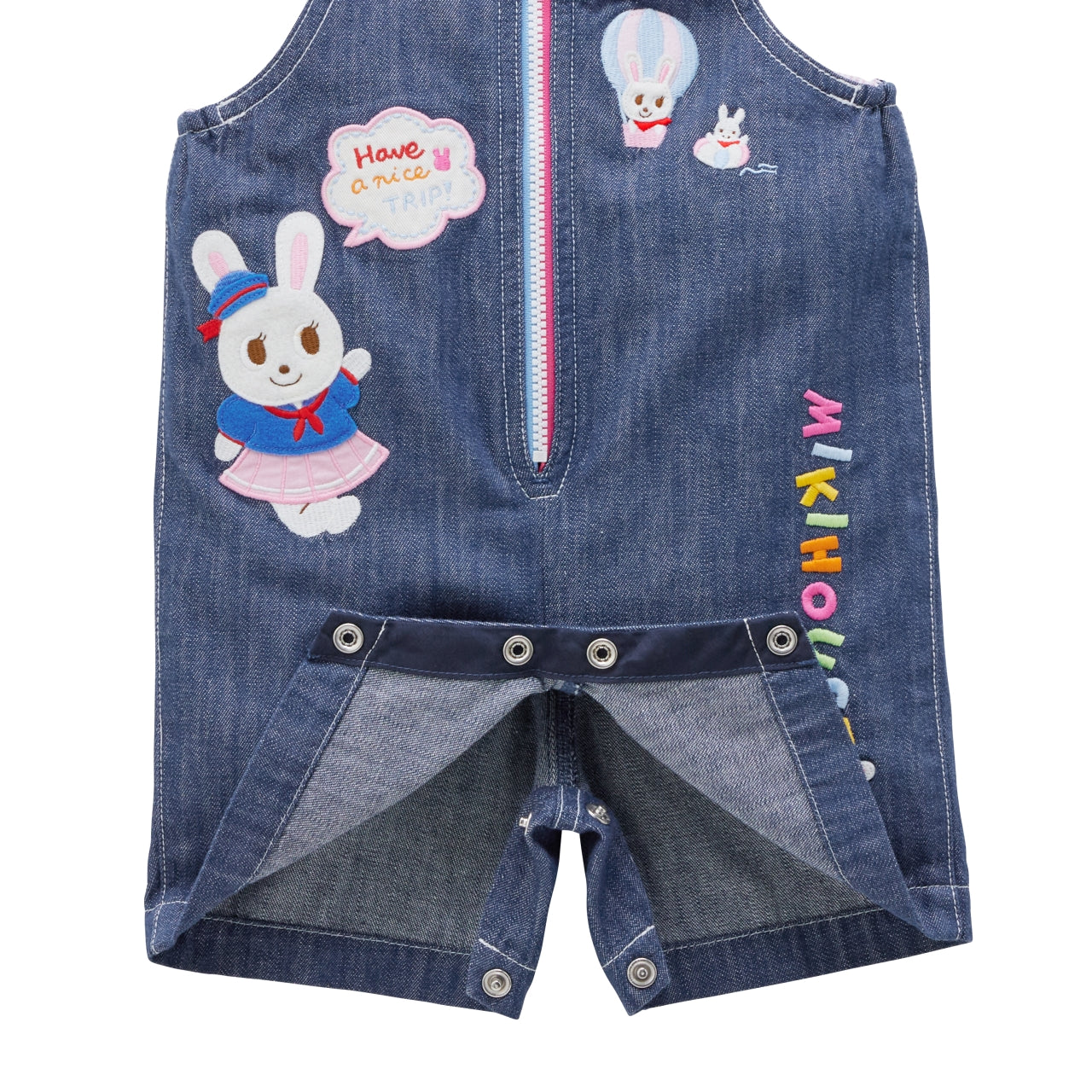 Usako’s Zip-Up Denim Overalls