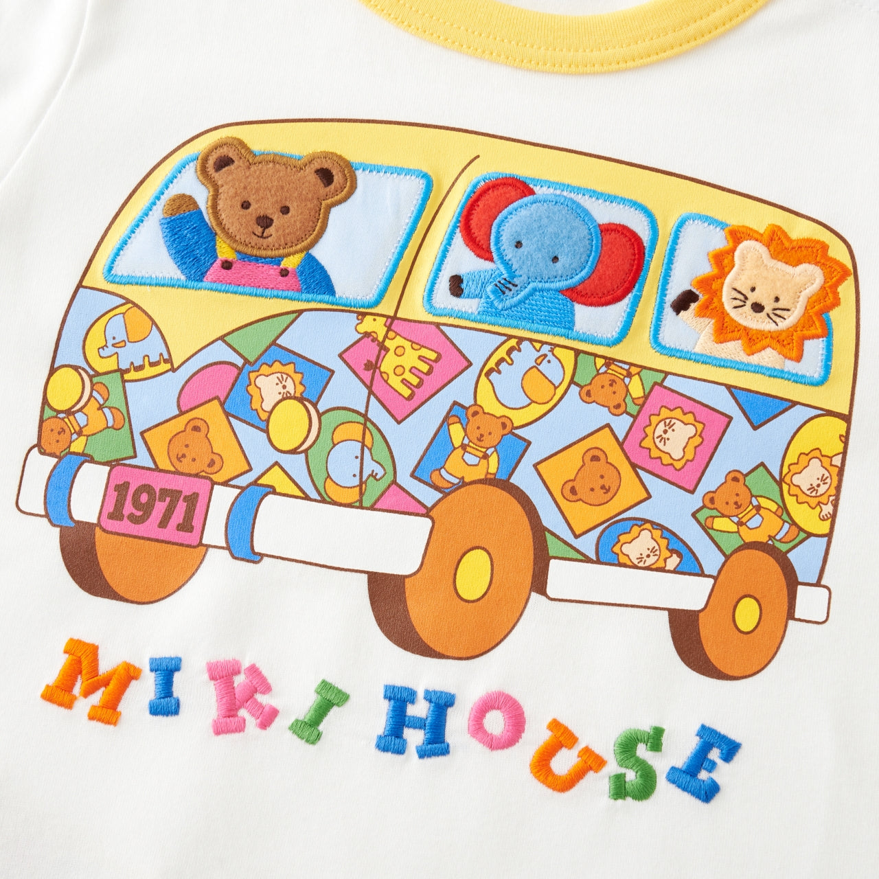 Animal Bus Embroidery Tee