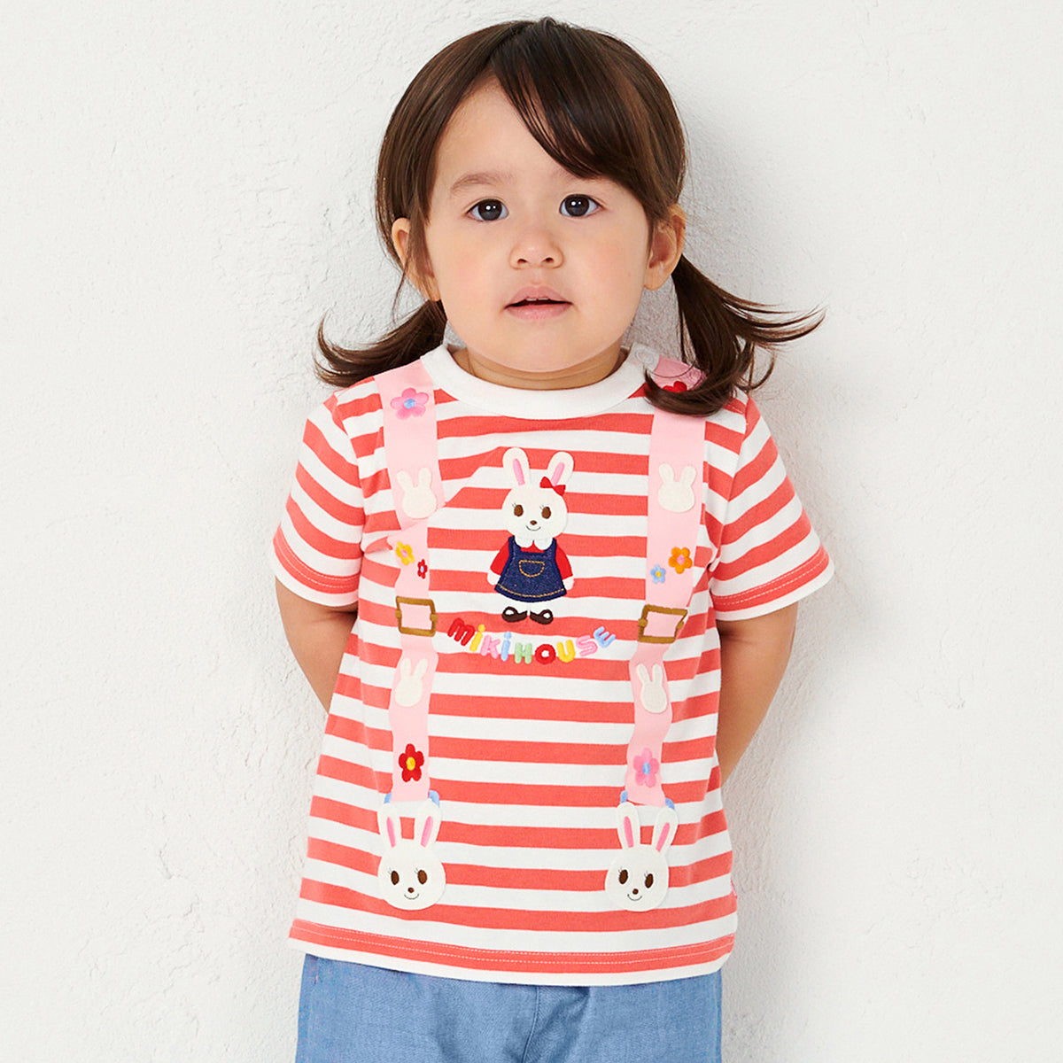 Usako's Striped Suspender Tee