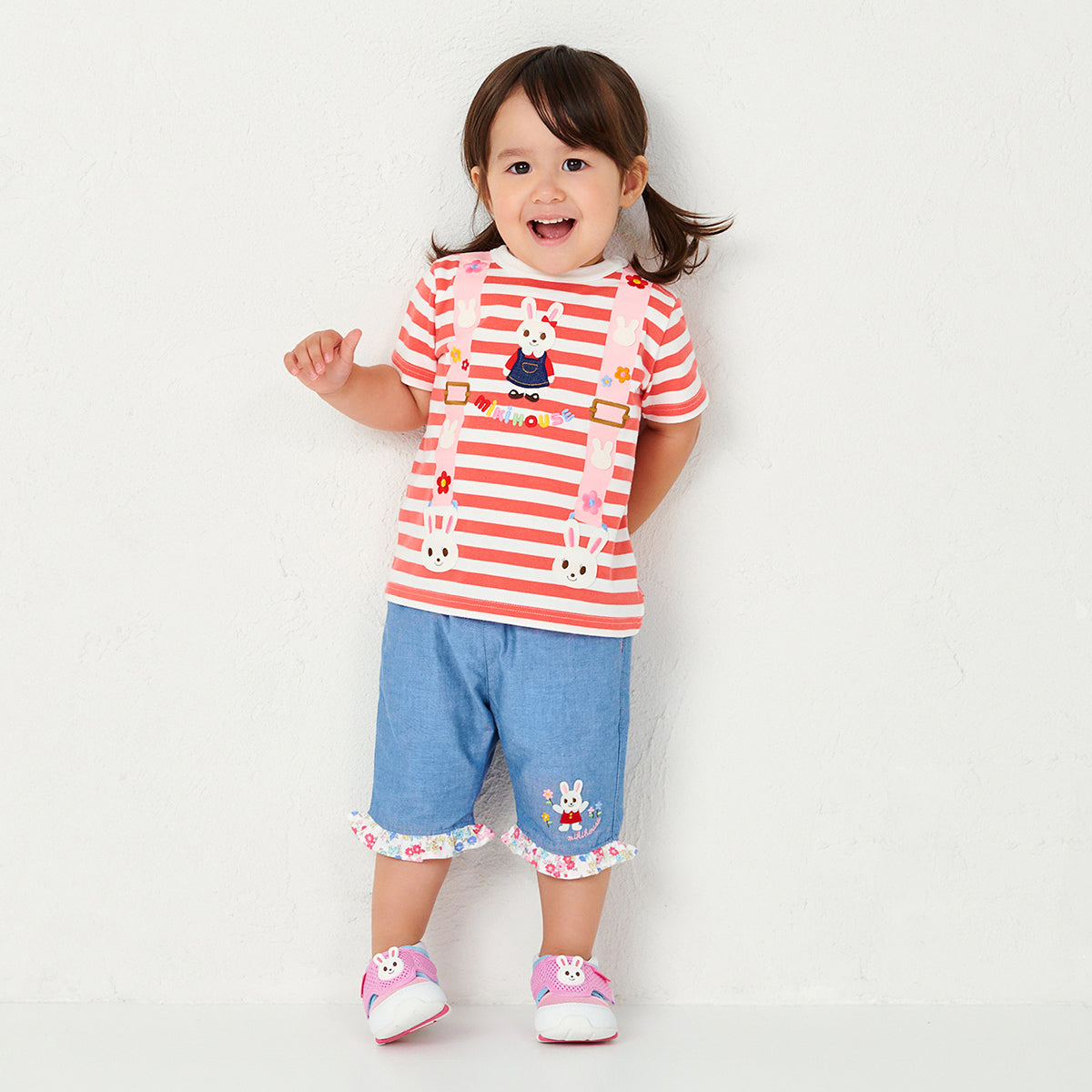 Usako's Striped Suspender Tee