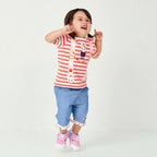 Usako's Striped Suspender Tee