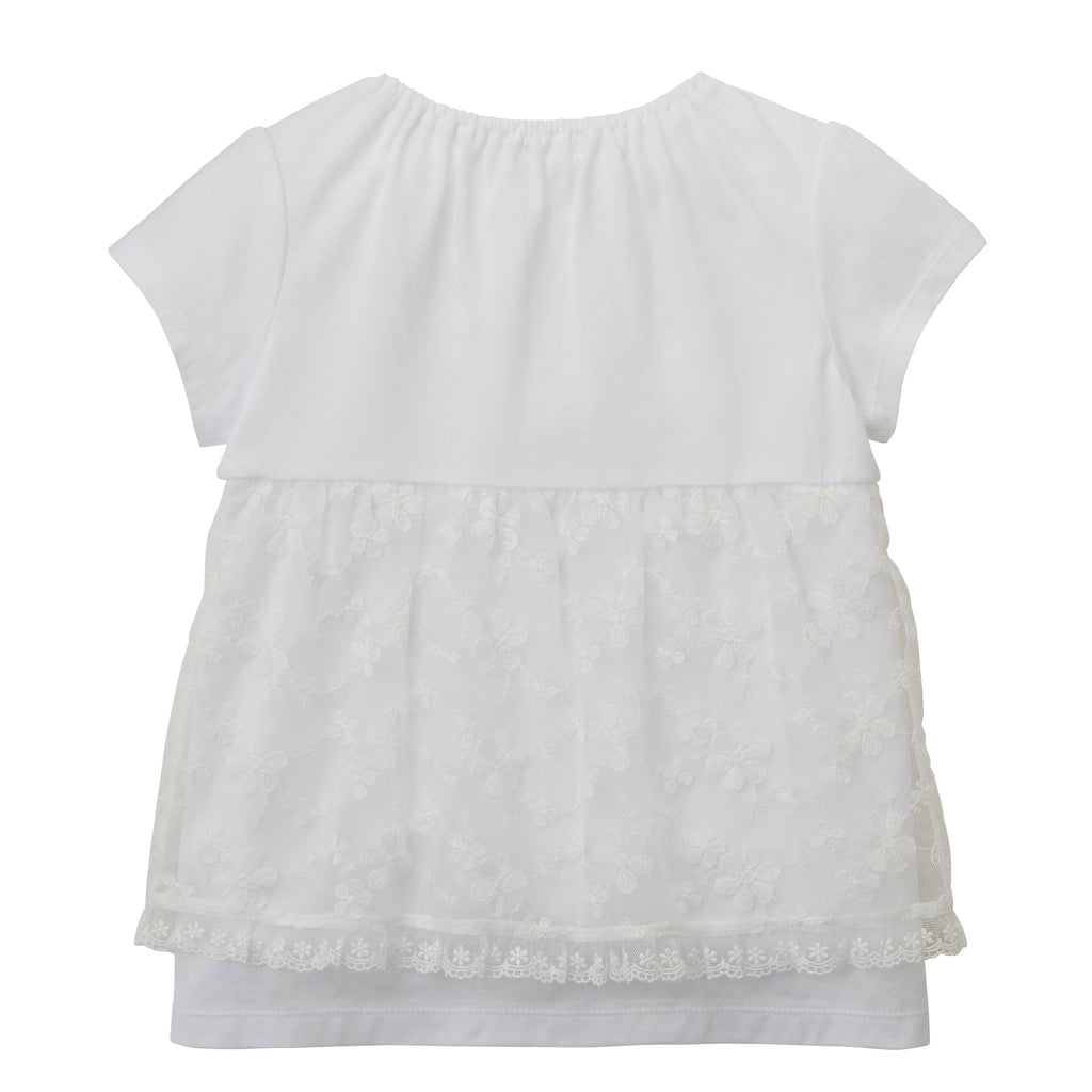 Enchanting Blooms: Short-Sleeve T-Shirt with Beads