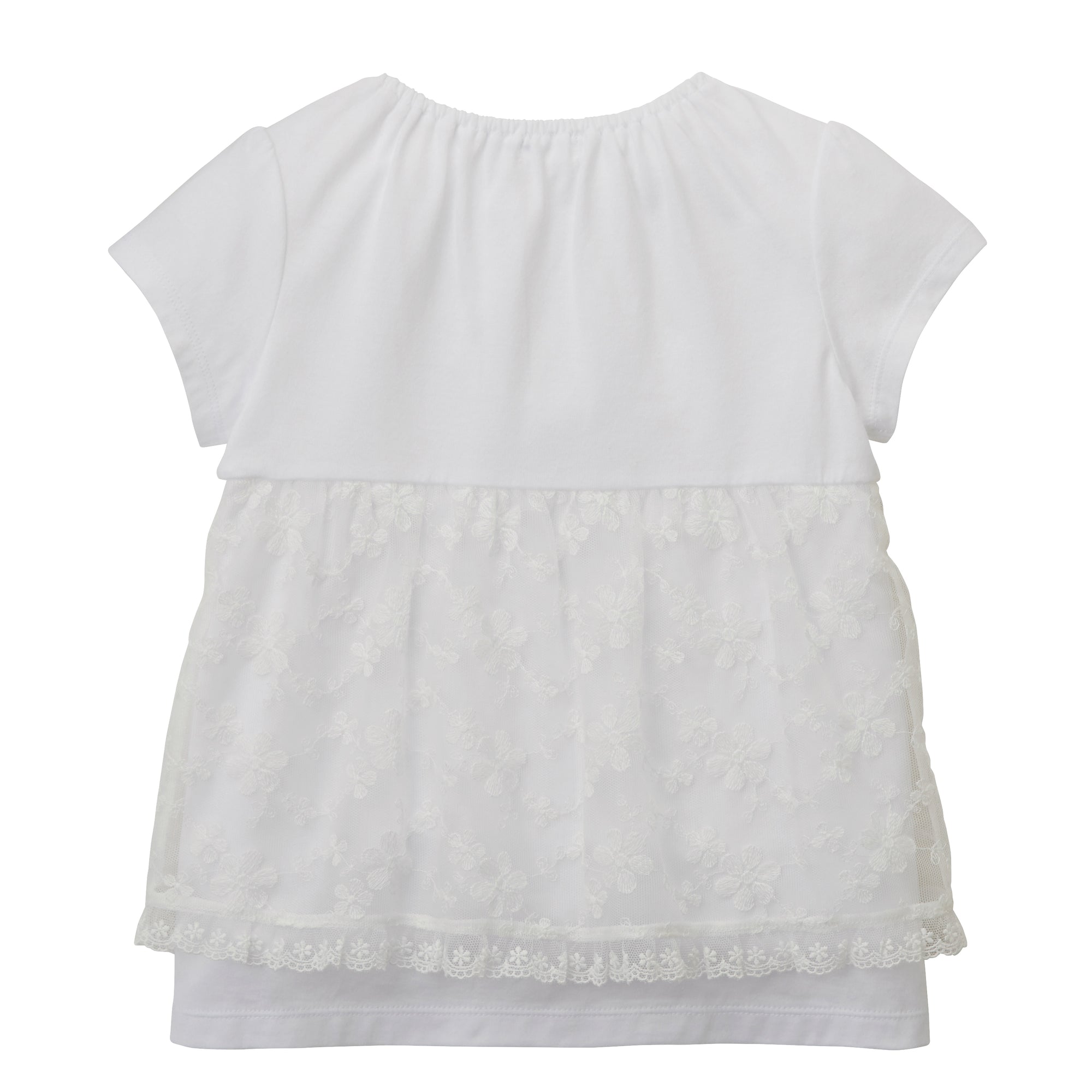 Enchanting Blooms: Short-Sleeve T-Shirt with Beads
