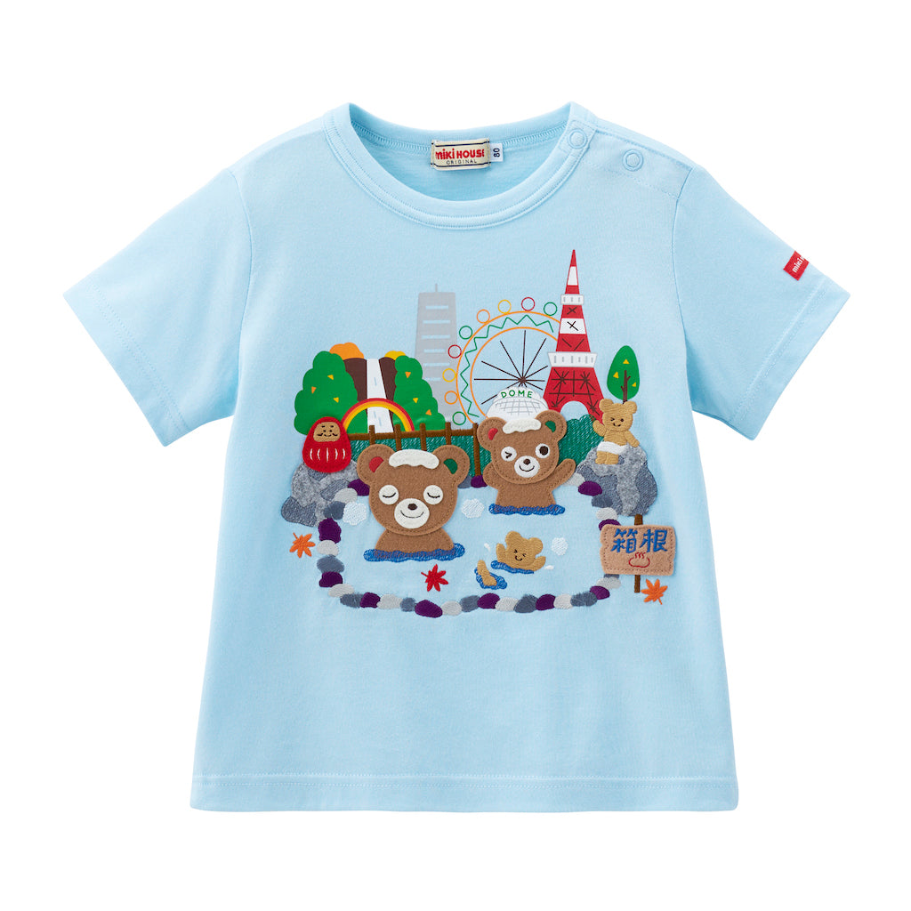 Pucchi's Tokyo Onsen Adventure Cotton T-Shirt