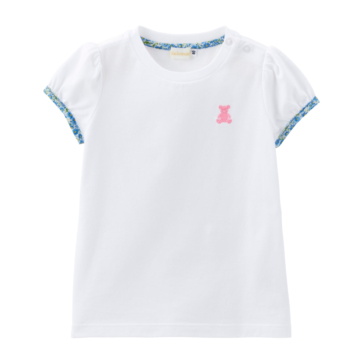 Silhouette Bear Puff-Sleeve T-Shirt