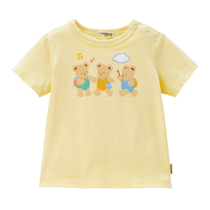 Bear Trio Nursery Walk Cotton Tee - Ivory