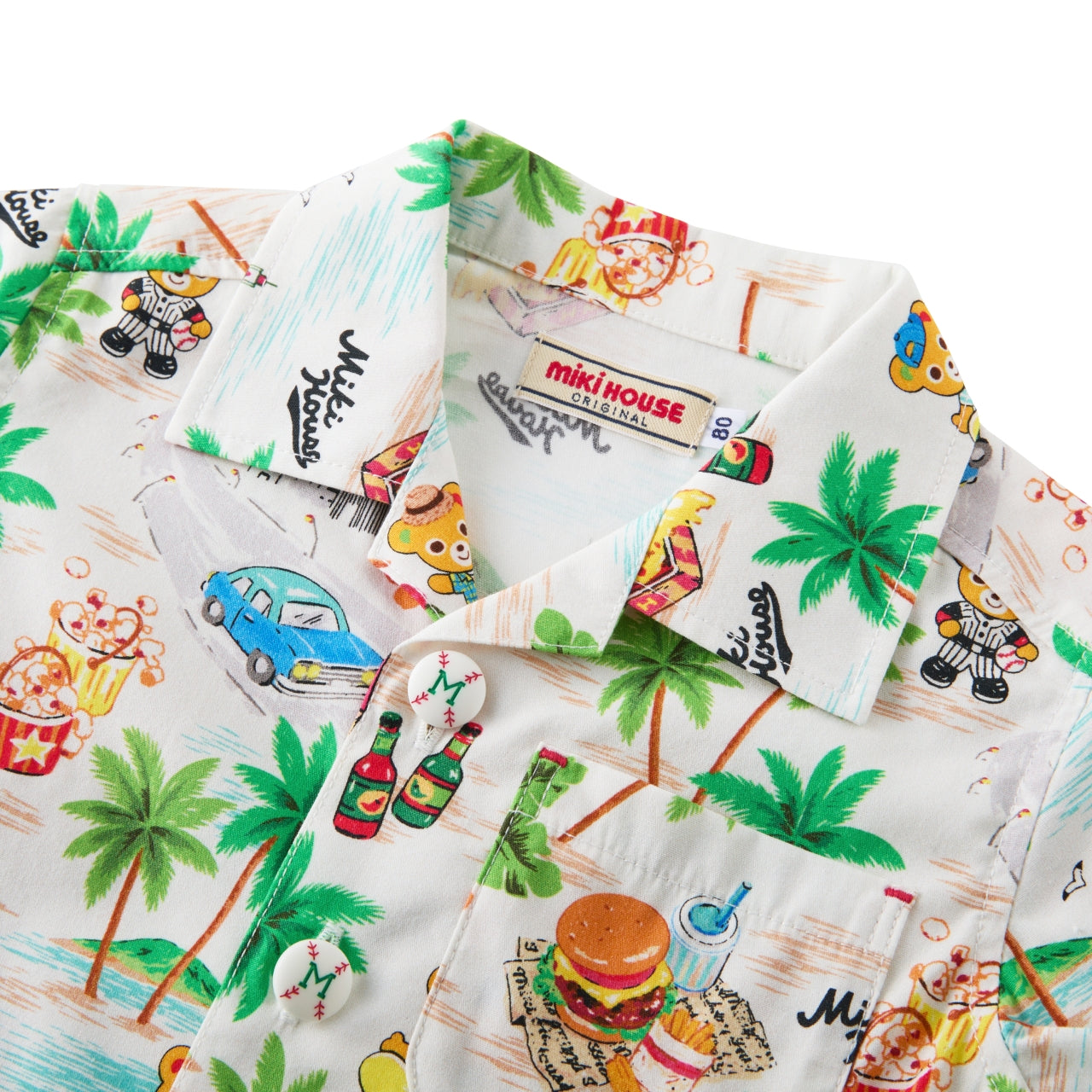 Tropical Pucchi & Palm Tree Aloha Shirt