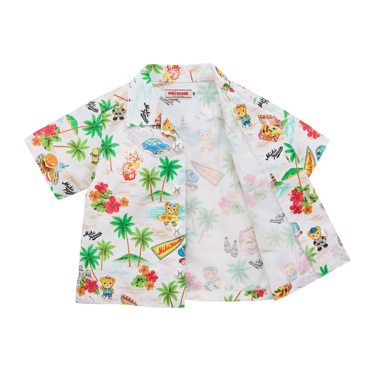 Tropical Pucchi & Palm Tree Aloha Shirt