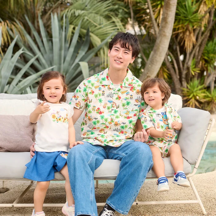 Tropical Pucchi & Palm Tree Aloha Shirt