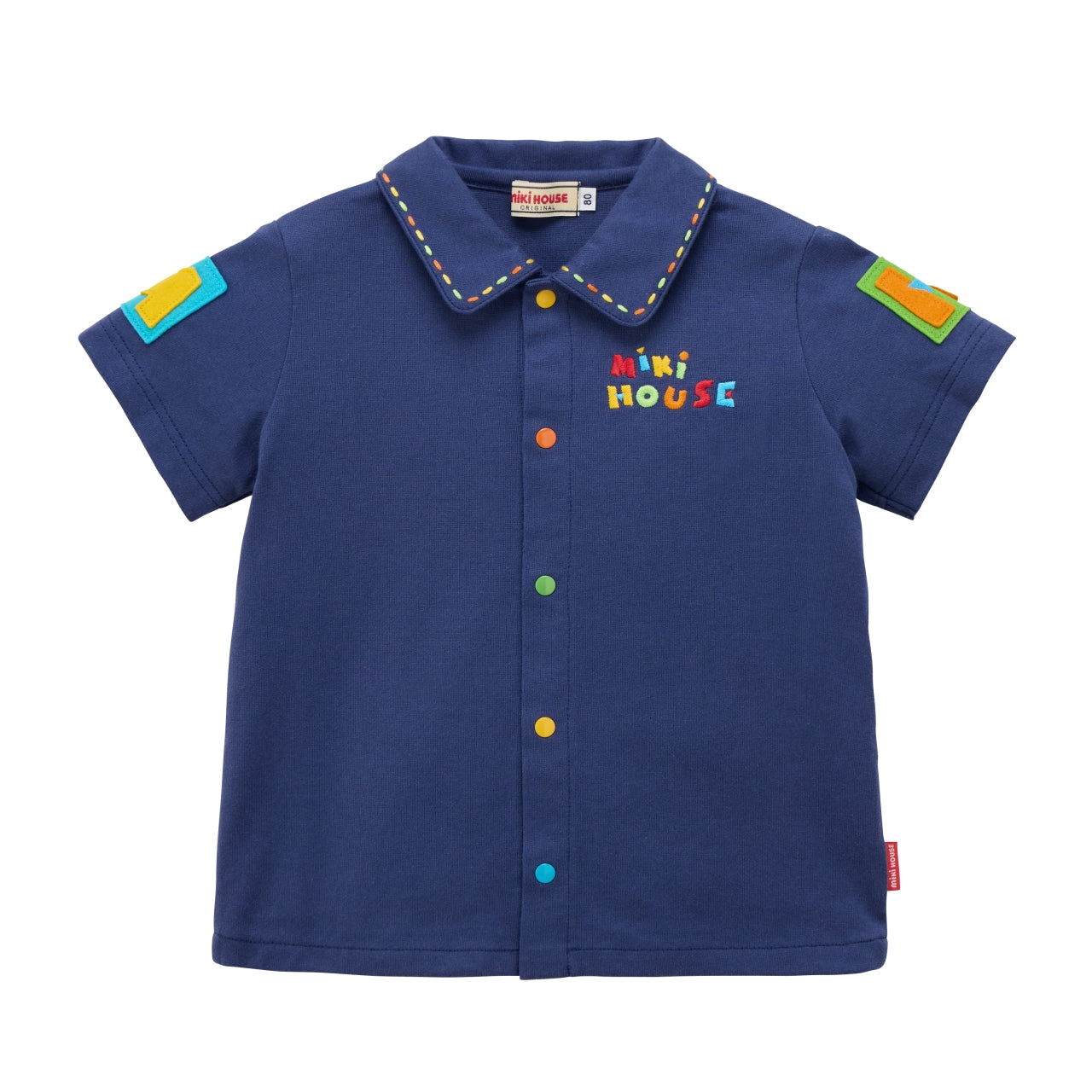 Retro Logo Short-Sleeved Blouse