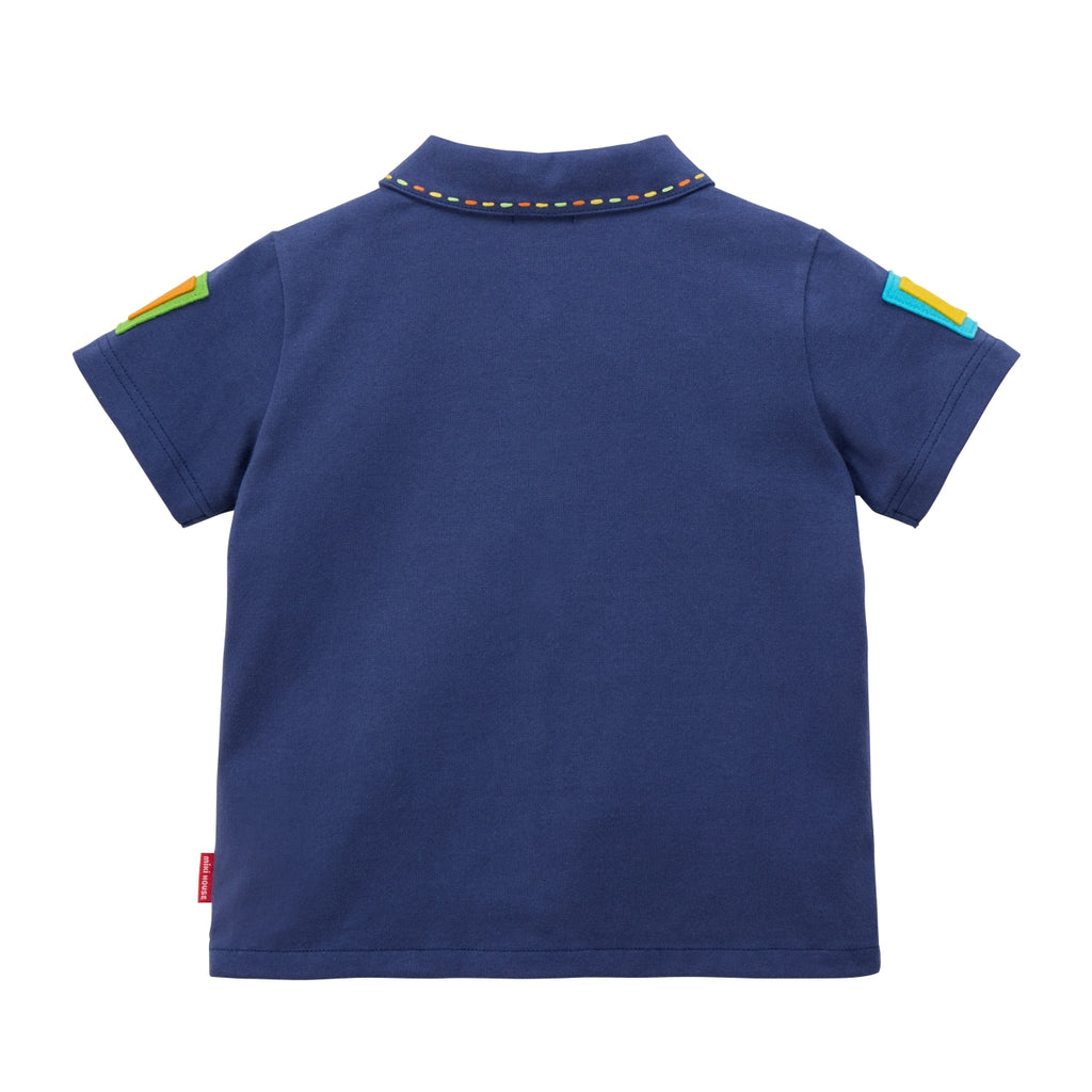 Retro Logo Short-Sleeved Blouse