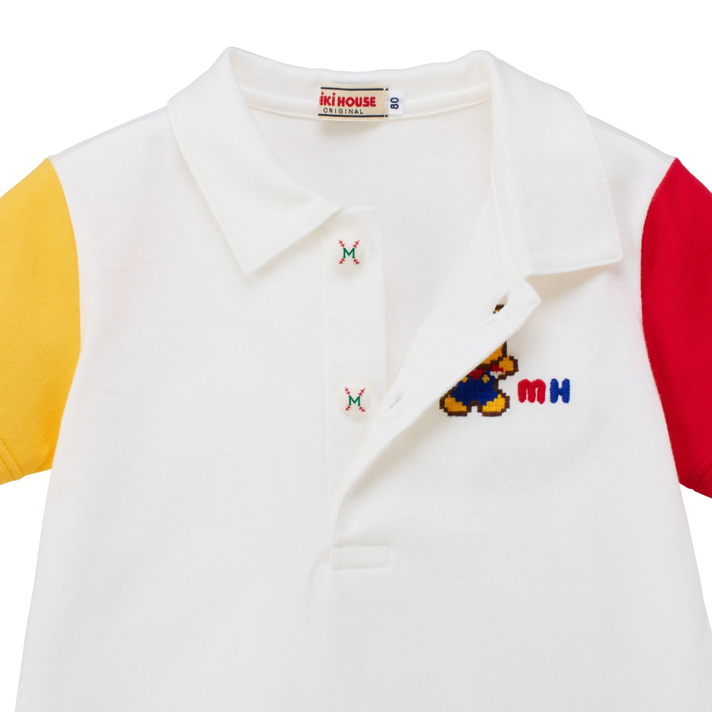 Pucchi Retro Game Color-Block Polo Shirt