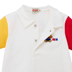 Pucchi Retro Game Color-Block Polo Shirt