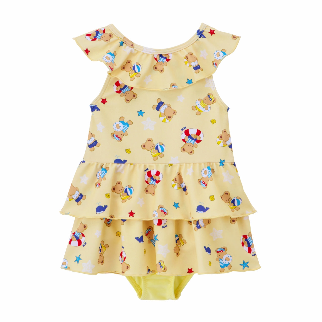 Seaside Teddy Bear Frill Swimsuit